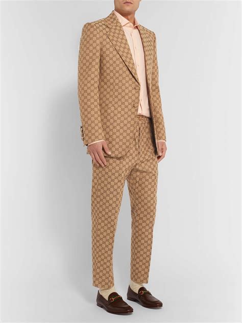 gucci suit brown|gucci men's evening suits.